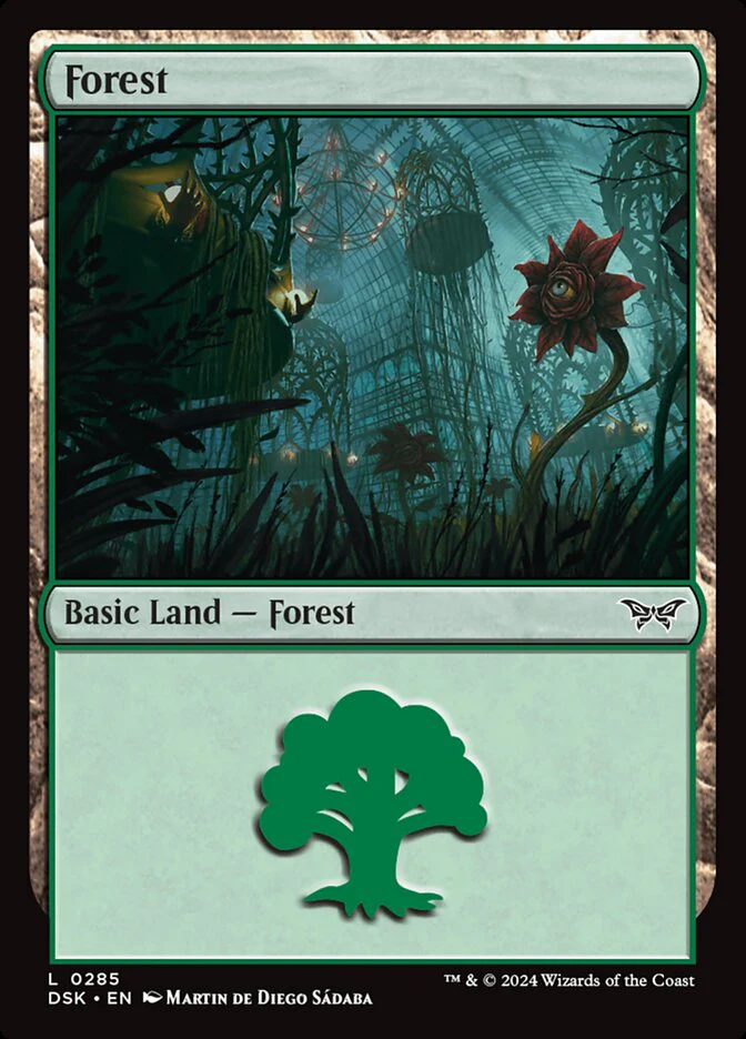 Forest (285) - [Foil] Duskmourn: House of Horror (DSK)