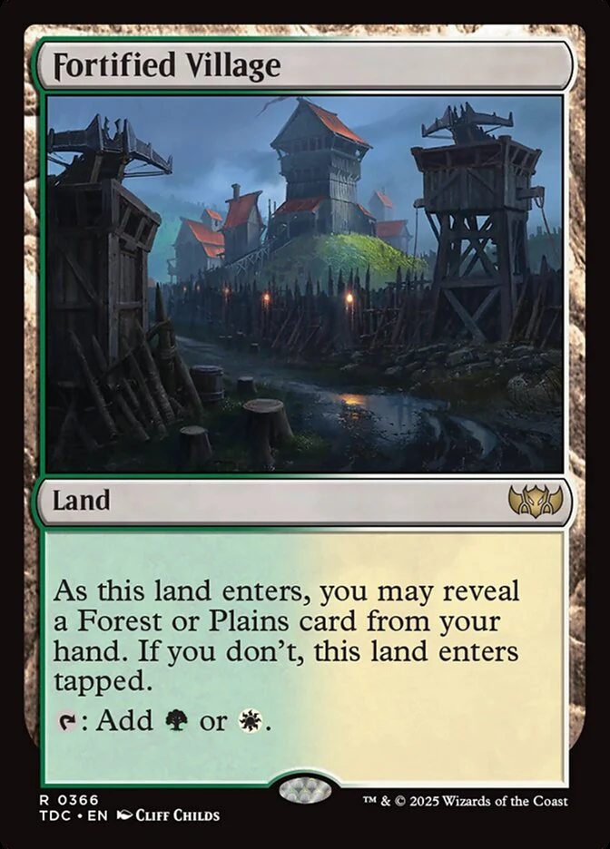 Fortified Village - Tarkir: Dragonstorm Commander (TDC)