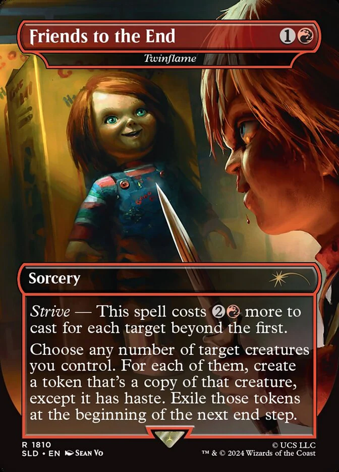 Friends to the End - Twinflame - [Borderless] Secret Lair Drop (SLD)