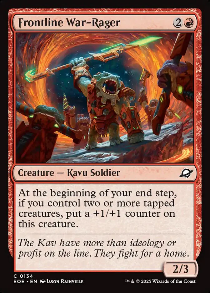 Frontline War-Rager (134) - [Foil] Edge of Eternities (EOE)