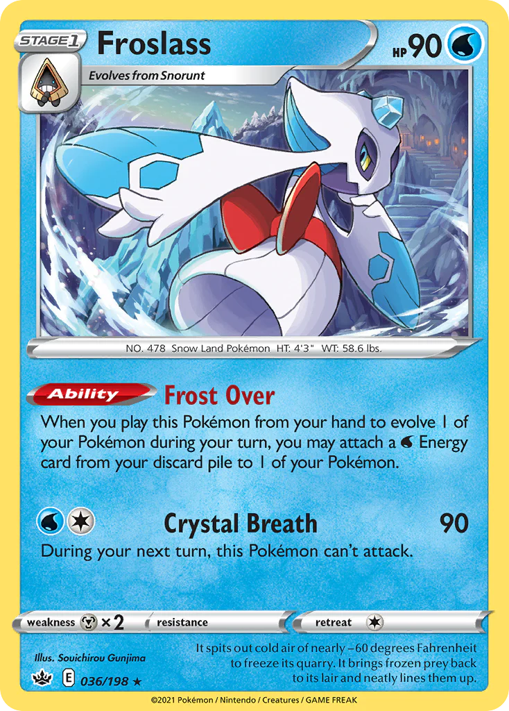 Froslass (36/198) - [Holo Foil] Chilling Reign (CRE)