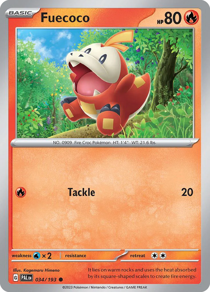 Fuecoco (34/193) - Paldea Evolved (PAL)