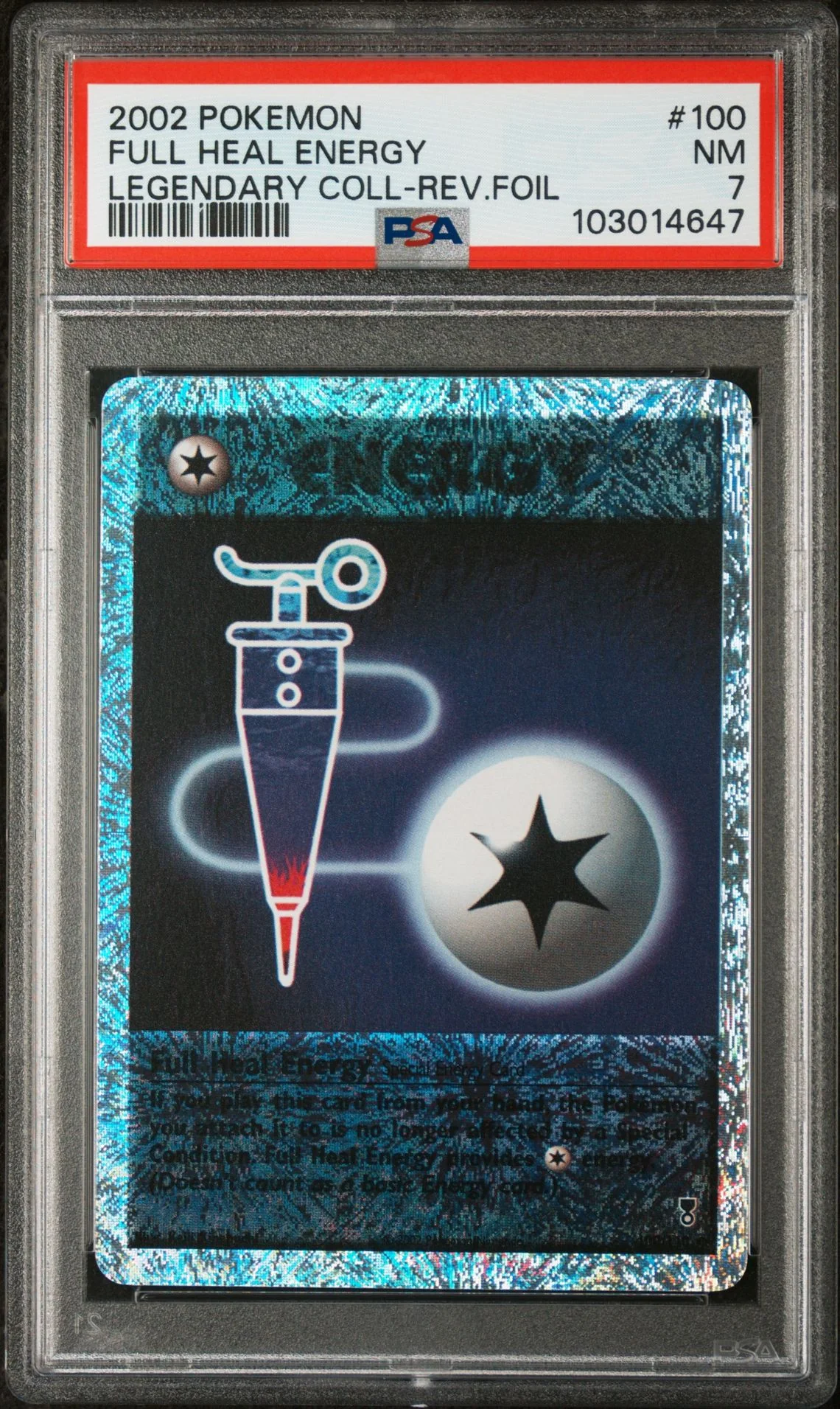 Full Heal Energy #100 - [Reverse Holo, Graded PSA 7] Legendary Collection