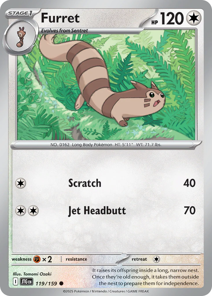 Furret (119/159) - [Reverse Holo] Journey Together (JTG)