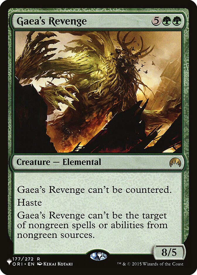 Gaea's Revenge - The List (PLST)