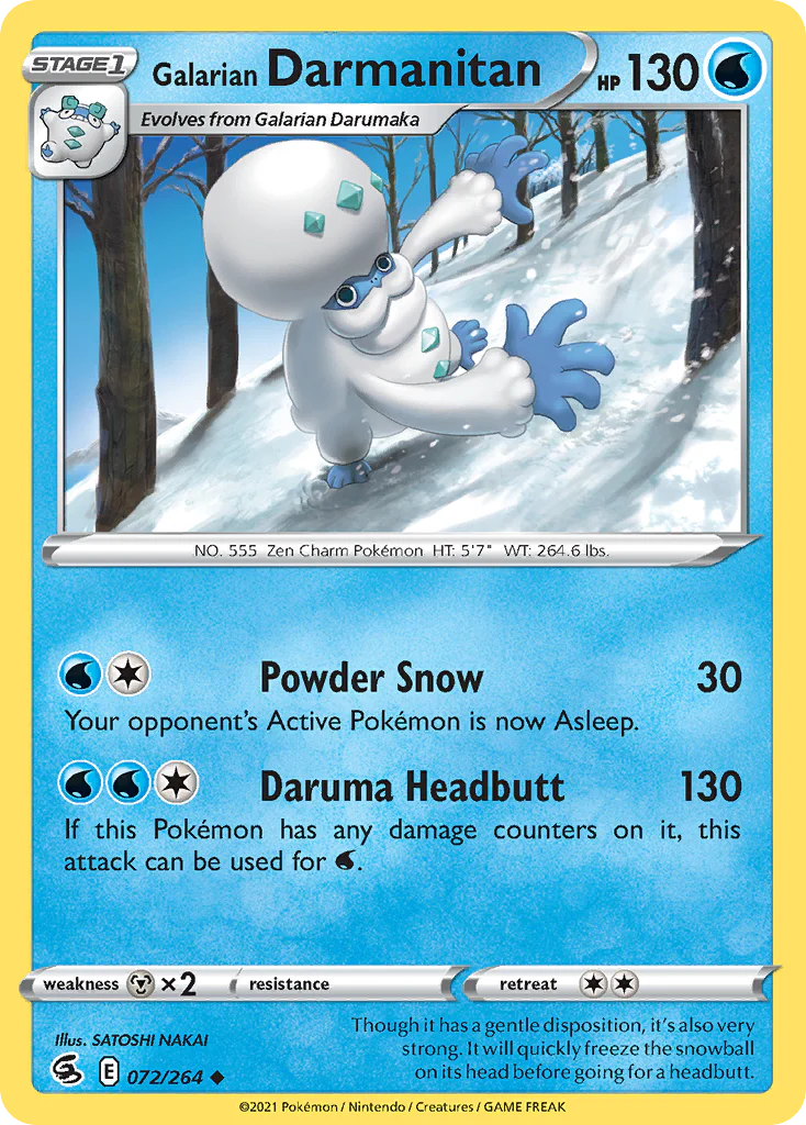 Galarian Darmanitan (72/264) - [Reverse Holo] Fusion Strike (FST)