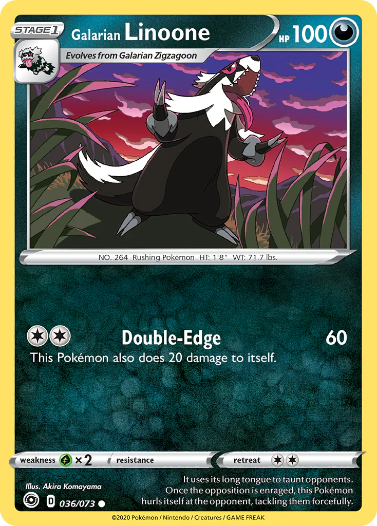 Galarian Linoone (36/73) - Champion's Path (CPA)