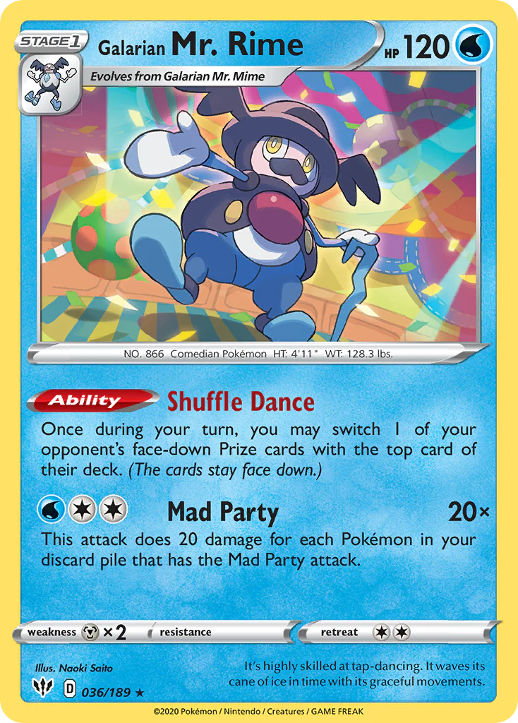 Galarian Mr. Rime (36/189) - Darkness Ablaze (DAA)