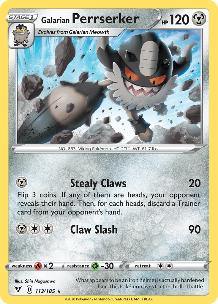 Galarian Perrserker (113/185) - Vivid Voltage (VIV)