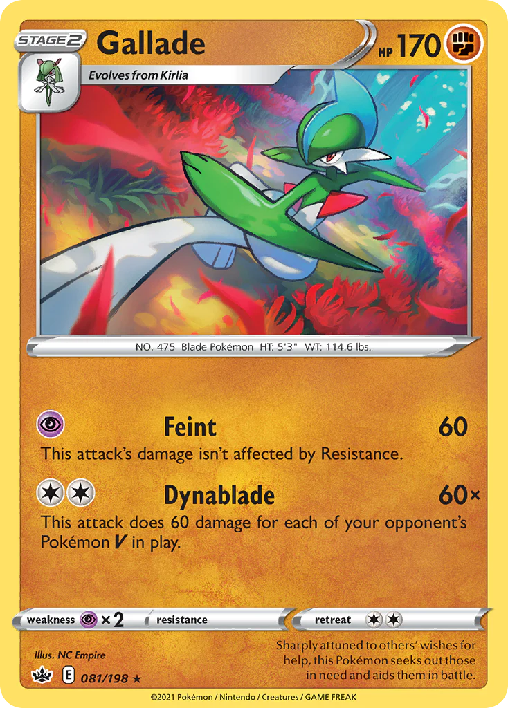 Gallade (81/198) - Chilling Reign (CRE)
