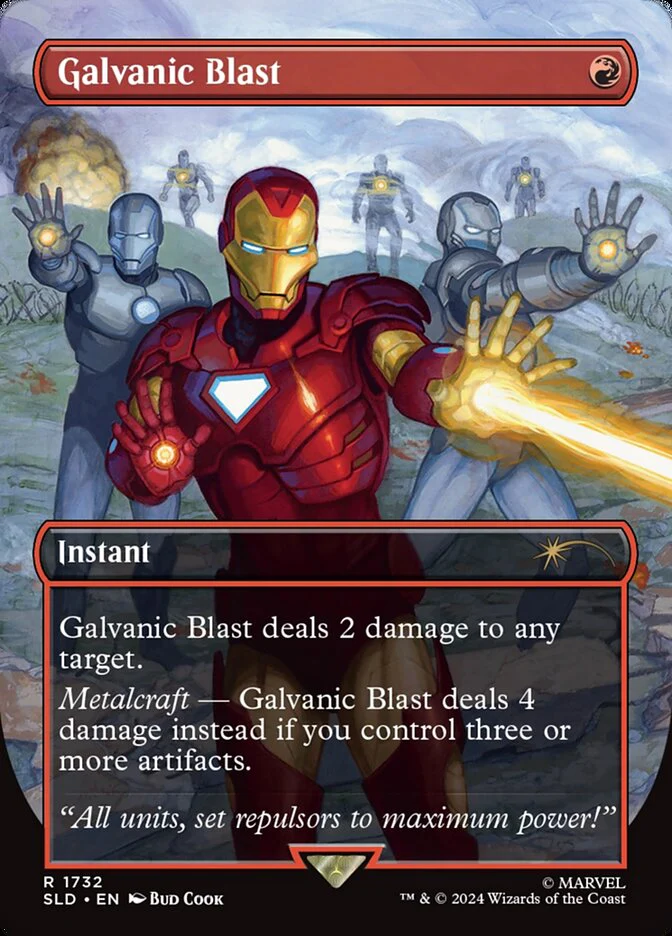 Galvanic Blast (1732) - [Foil, Borderless] Secret Lair Drop (SLD)