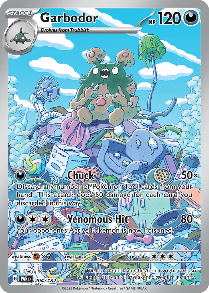 Garbodor (204/182) - [Illustration Rare] Paradox Rift (PAR)