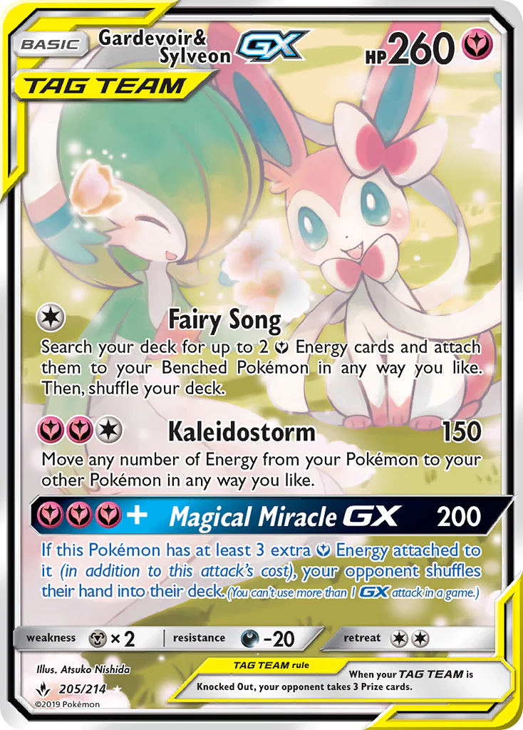 Gardevoir & Sylveon-GX (205/214) - [Full Art] Unbroken Bonds (UNB)