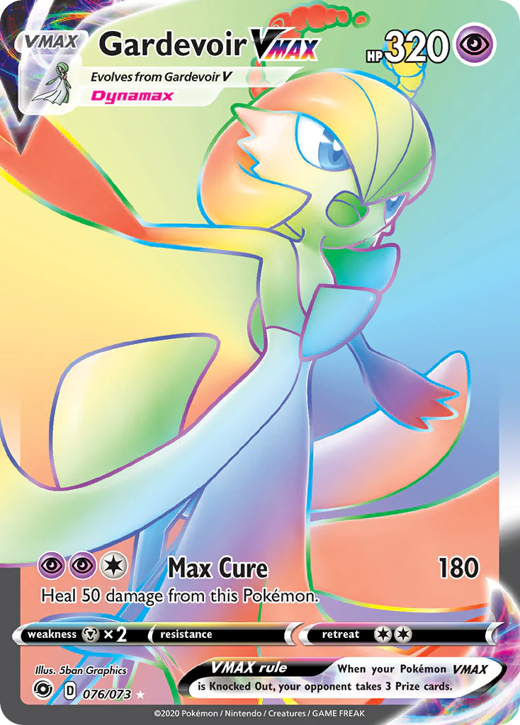 Gardevoir VMAX (76/73) - [Rainbow Holo] Champion's Path (CPA)