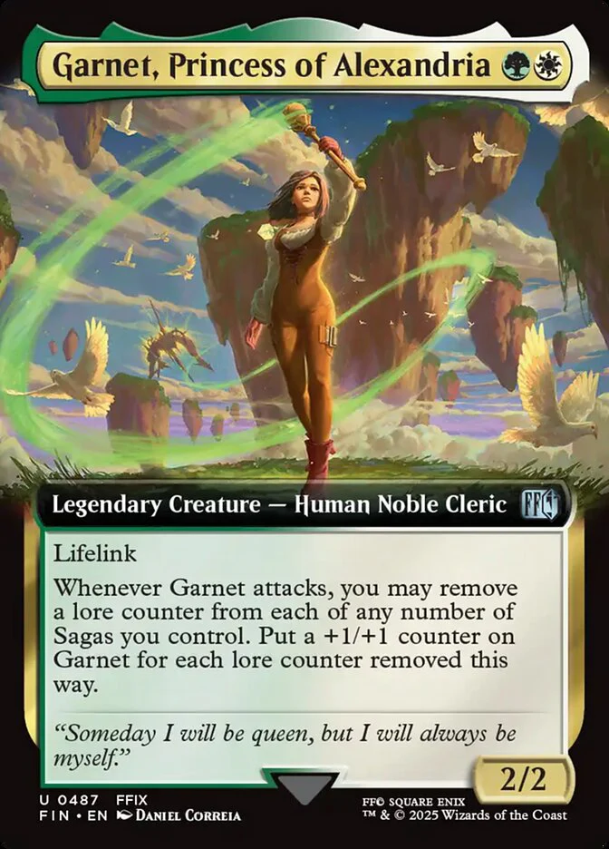 Garnet, Princess of Alexandria (487) - [Foil, Extended Art] Final Fantasy (FIN)