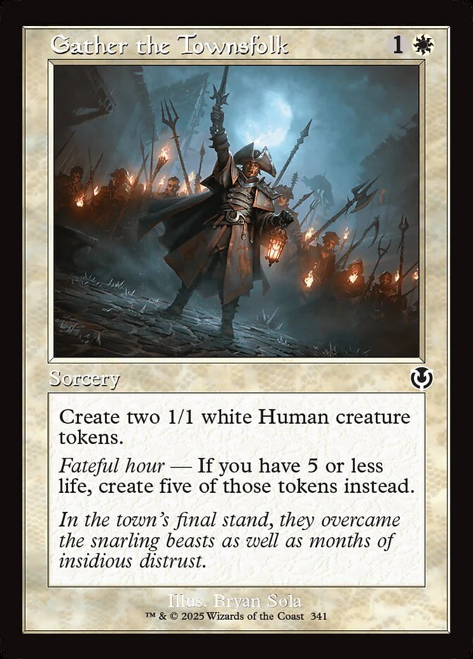 Gather the Townsfolk - [Foil, Retro Frame] Innistrad Remastered (INR)