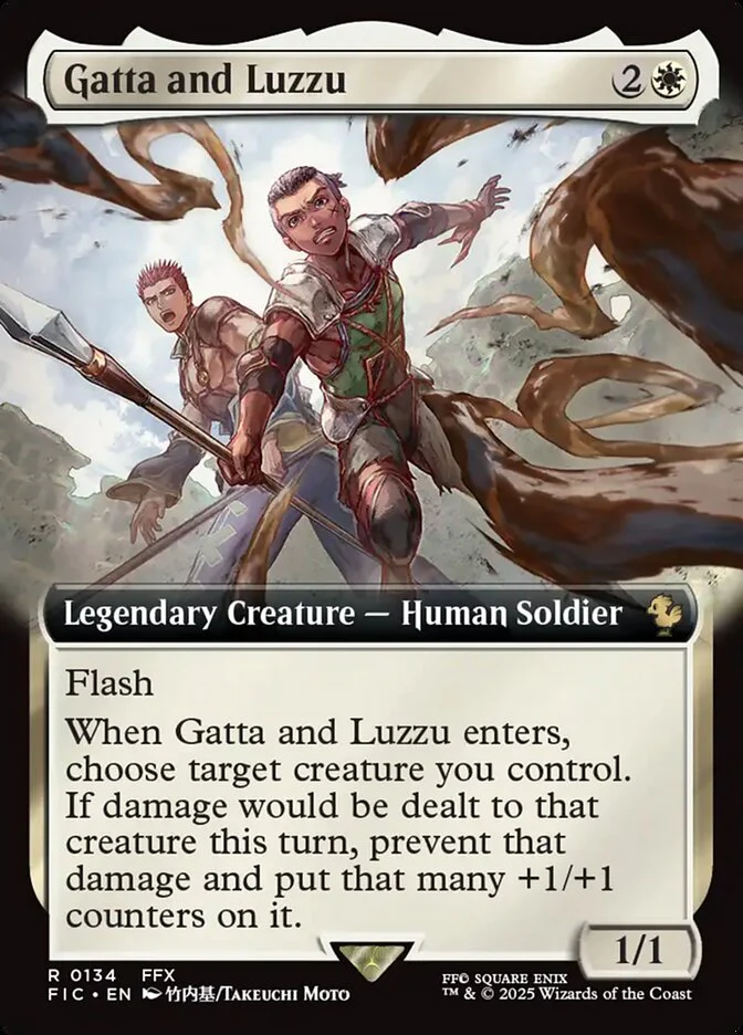 Gatta and Luzzu (134) - [Foil, Extended Art] Final Fantasy Commander (FIC)
