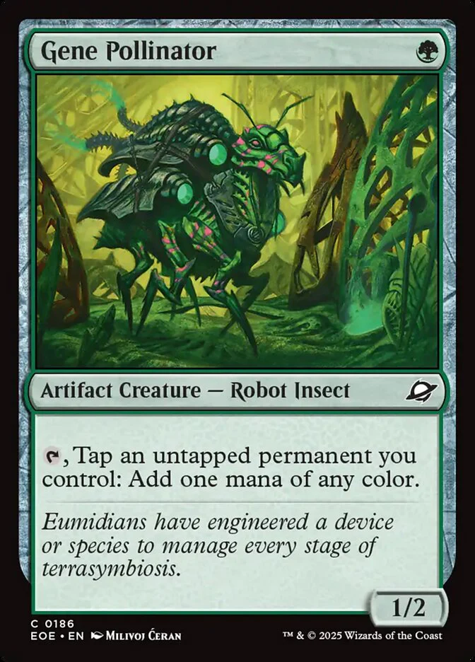 Gene Pollinator (186) - [Foil] Edge of Eternities (EOE)