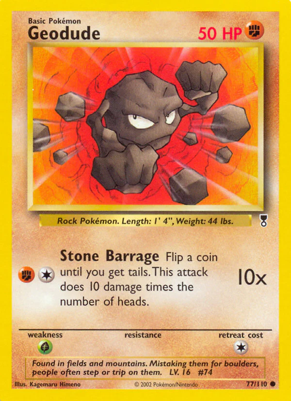 Geodude (77/110) - [Reverse Holo] Legendary Collection (LC)