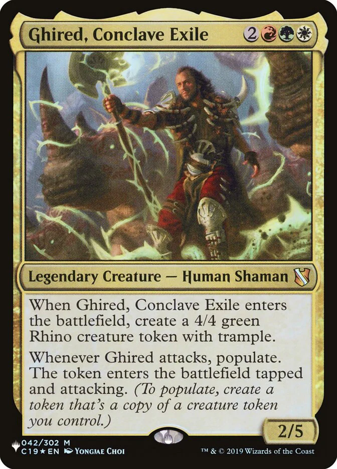 Ghired, Conclave Exile - The List (PLST)