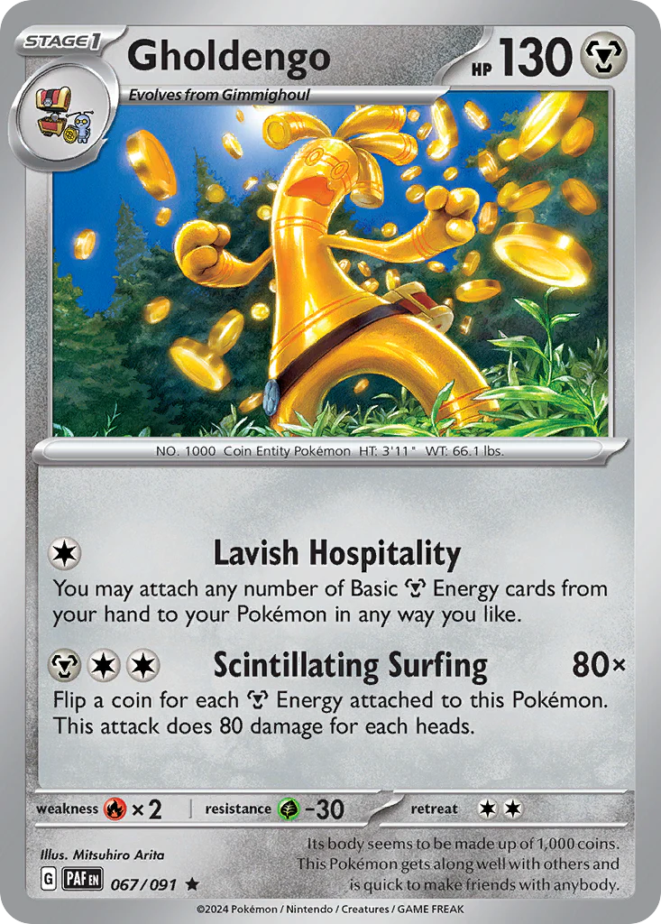 Gholdengo (67/91) - [Holo Foil] Paldean Fates (PAF)