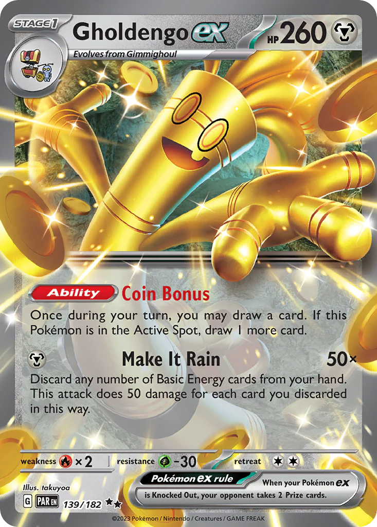 Gholdengo ex (139/182) - [Holo Foil] Paradox Rift (PAR)