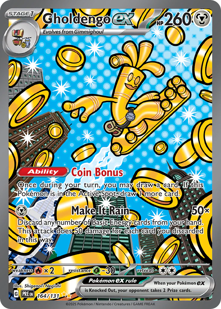 Gholdengo ex (164/131) - [Special Illustration Rare] Prismatic Evolutions (PRE)