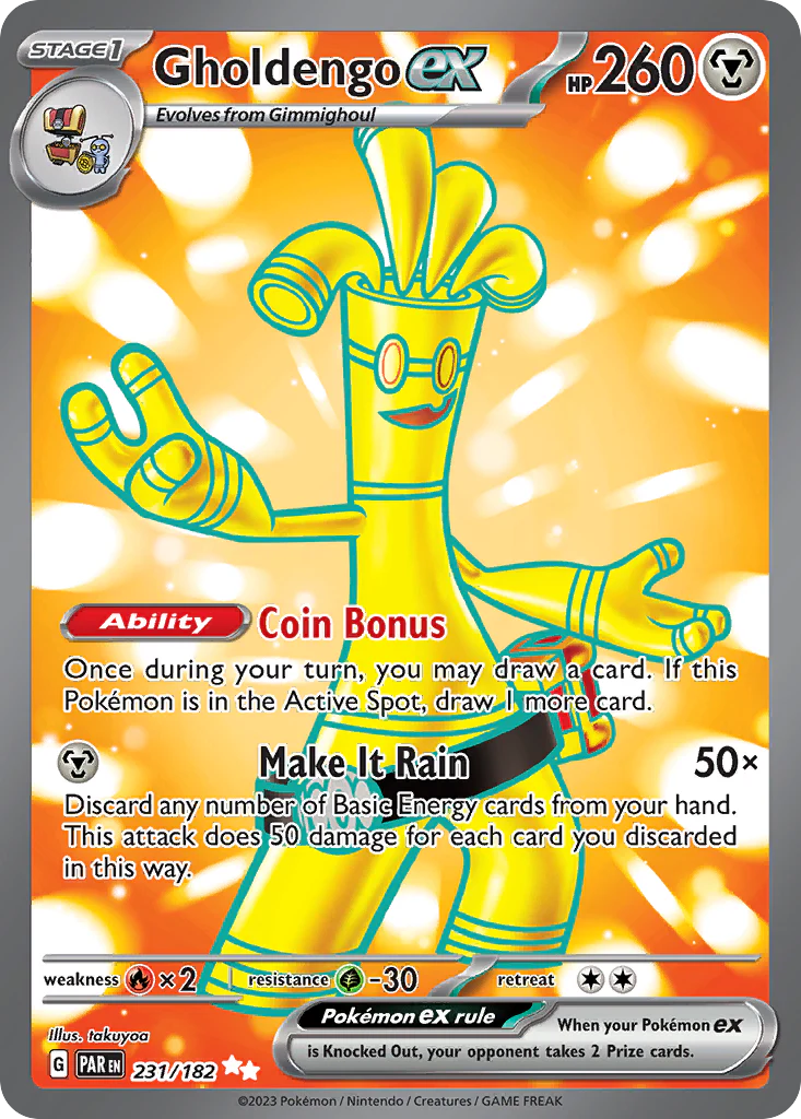 Gholdengo ex (231/182) - [Full Art] Paradox Rift (PAR)
