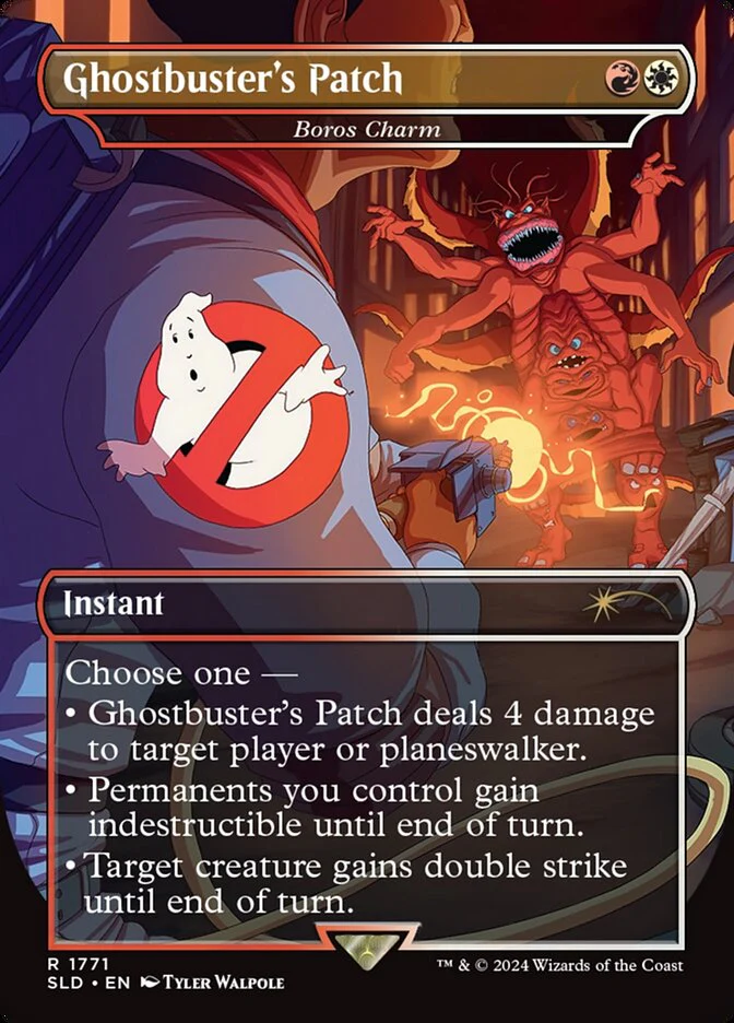 Ghostbuster's Patch - Boros Charm - [Borderless] Secret Lair Drop (SLD)
