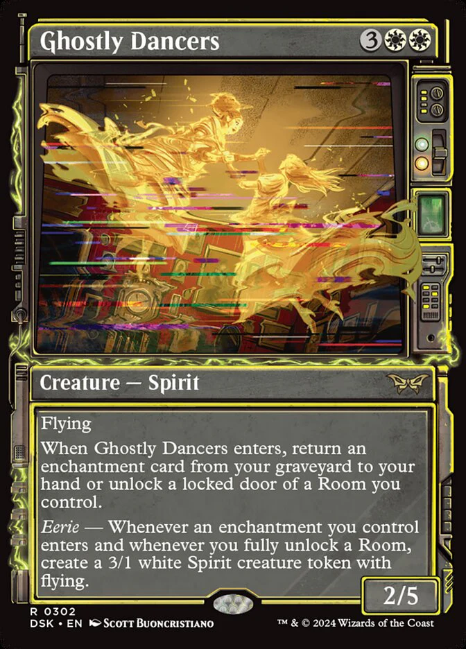 Ghostly Dancers - [Foil, Showcase] Duskmourn: House of Horror (DSK)