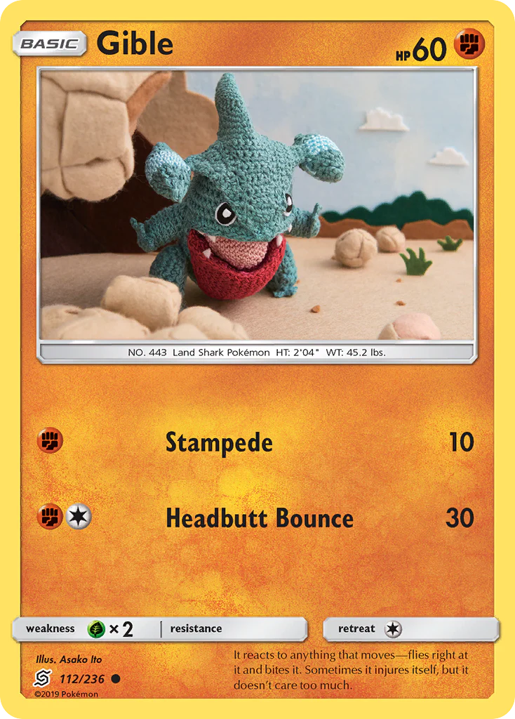 Gible (112/236) - [Reverse Holo] Unified Minds (UNM)