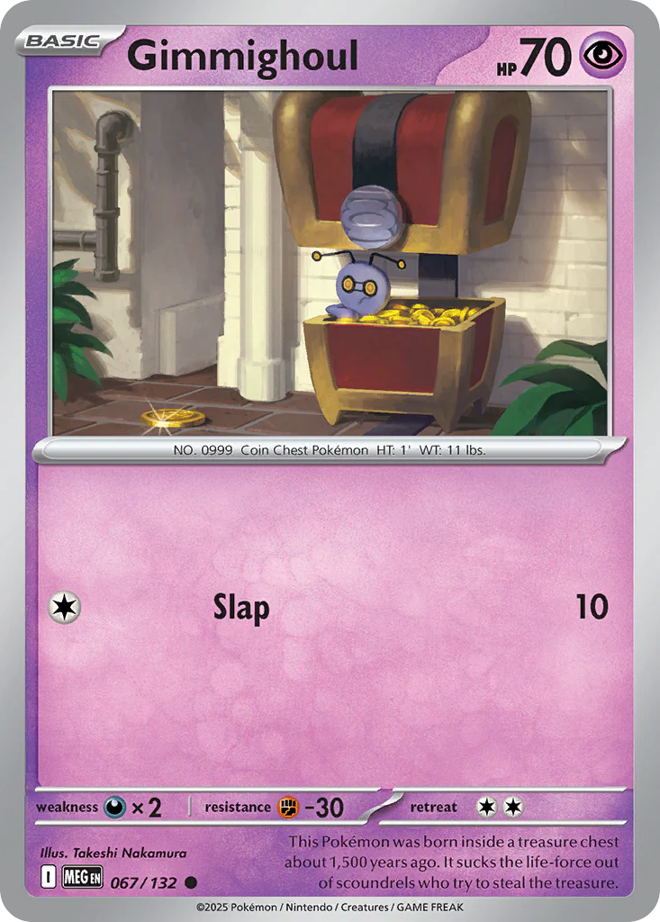 Gimmighoul (67/132) - [Reverse Holo] Mega Evolution (MEG)