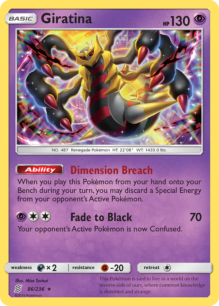 Giratina (86/236) - [Reverse Holo] Unified Minds (UNM)