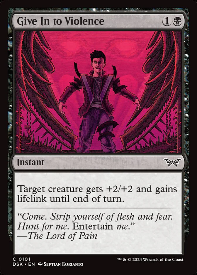 Give In to Violence - [Foil] Duskmourn: House of Horror (DSK)