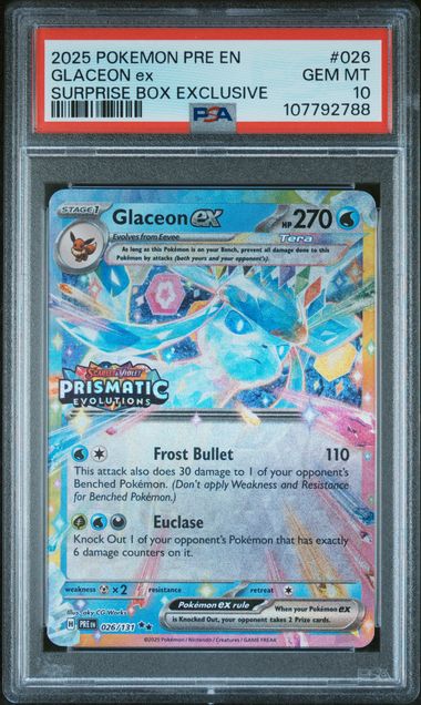 Glaceon ex #26 - [Graded PSA 10] SV: Prismatic Evolutions (PRE)