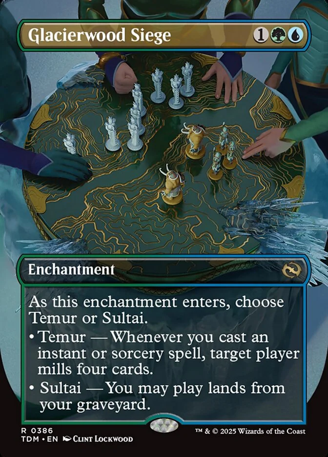 Glacierwood Siege (386) - [Foil, Borderless] Tarkir: Dragonstorm (TDM)