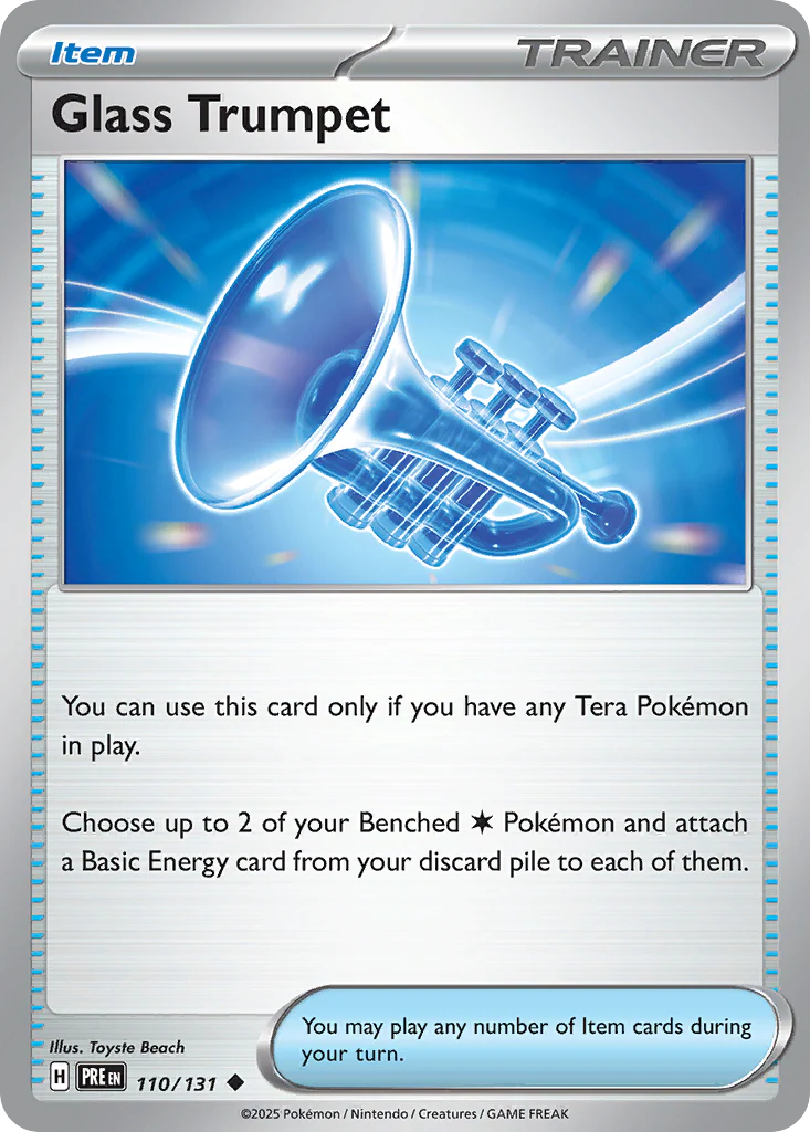 Glass Trumpet (110/131) - [Reverse Holo] Prismatic Evolutions (PRE)