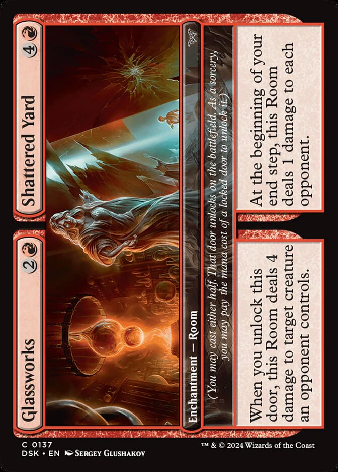 Glassworks // Shattered Yard - [Foil] Duskmourn: House of Horror (DSK)