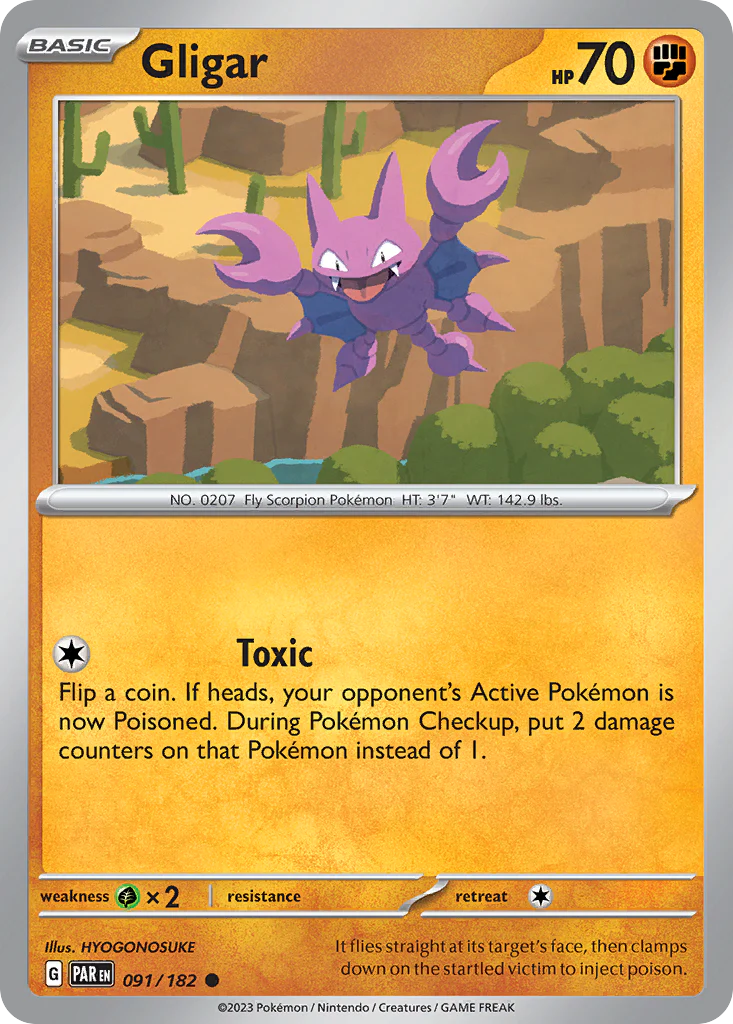 Gligar (91/182) - [Reverse Holo] Paradox Rift (PAR)