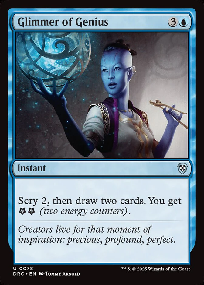 Glimmer of Genius - Aetherdrift Commander (DRC)