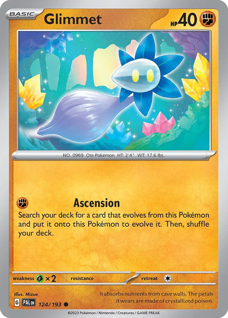 Glimmet (124/193) - [Reverse Holo] Paldea Evolved (PAL)