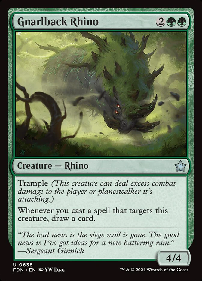 Gnarlback Rhino - Foundations (FDN)