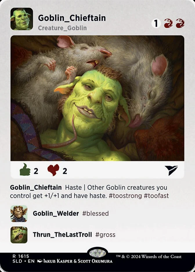 Goblin Chieftain (1615) - [Borderless] Secret Lair Drop (SLD)
