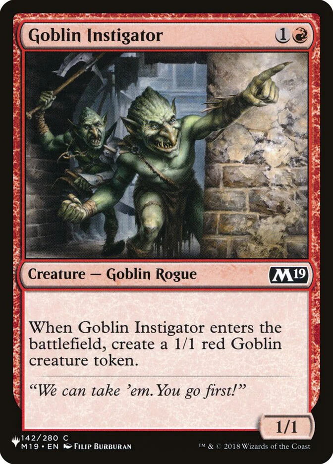 Goblin Instigator - The List (PLST)