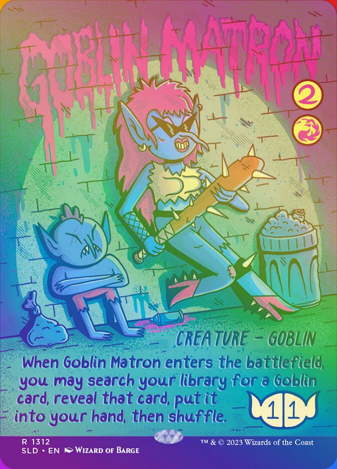 Goblin Matron (1312‚òÖ) - [Foil, Borderless] Secret Lair Drop (SLD)
