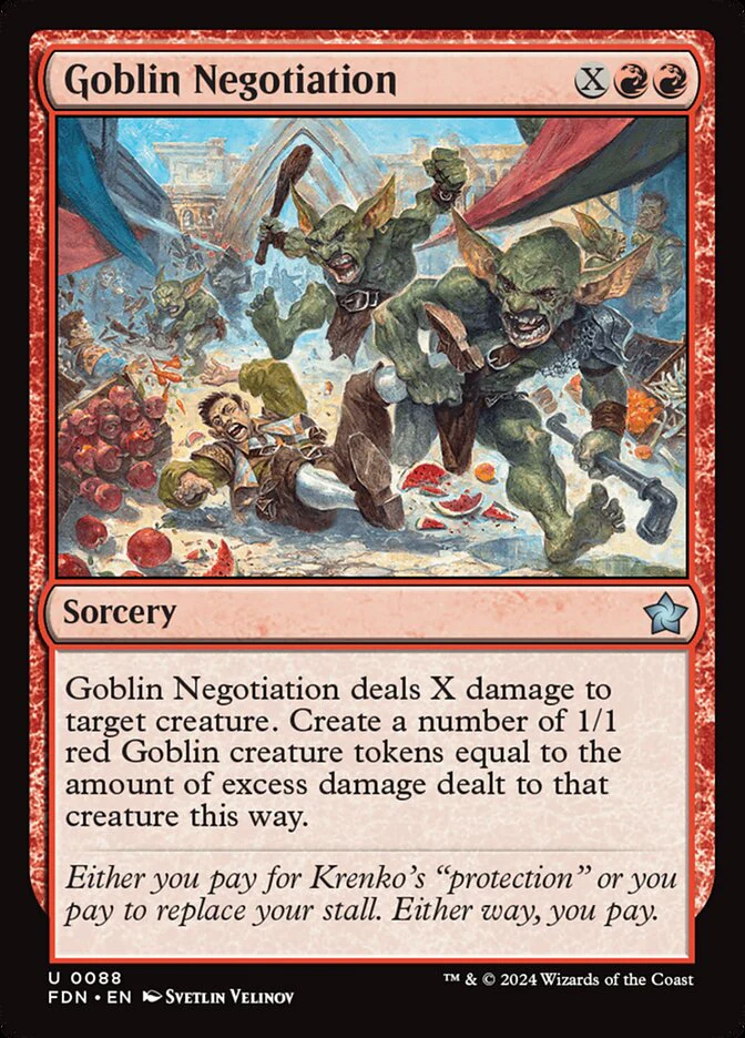 Goblin Negotiation - [Foil] Foundations (FDN)