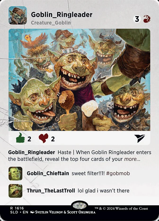 Goblin Ringleader (1616) - [Borderless] Secret Lair Drop (SLD)