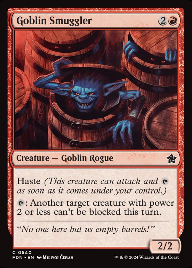 Goblin Smuggler - Foundations (FDN)