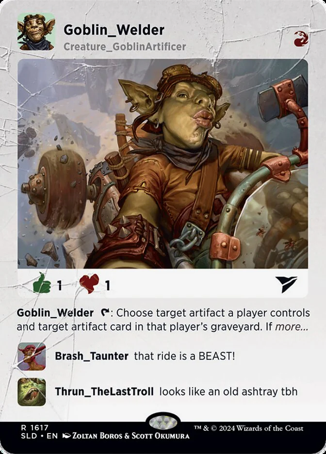 Goblin Welder (1617) - [Borderless] Secret Lair Drop (SLD)