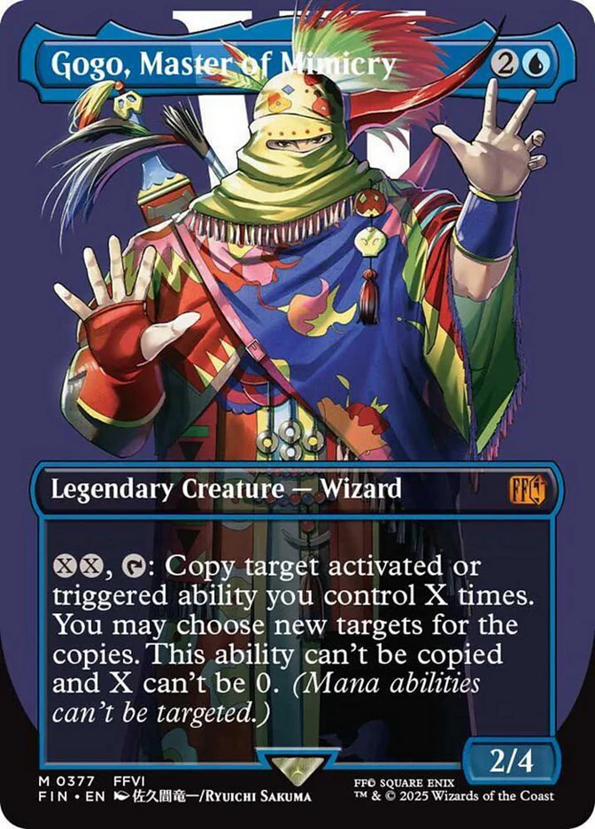 Gogo, Master of Mimicry (377) - [Foil, Borderless] Final Fantasy (FIN)